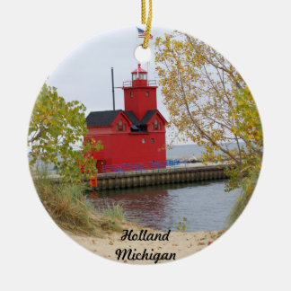 Big Red, Holland Michigan Ceramic Ornament