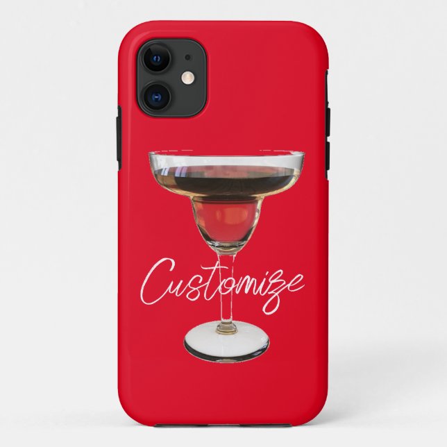 Big Red Margarita Cocktail Drink Thunder_Cove  Case-Mate iPhone Case (Back)