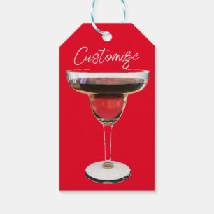 Big Red Margarita Cocktail Drink Thunder_Cove Gift Tags