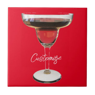 Big Red Margarita Cocktail Drink Thunder_Cove Tile