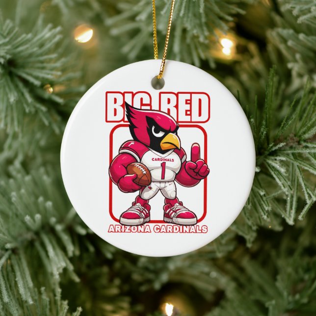 Big Red no 1 Ceramic Ornament (Tree)