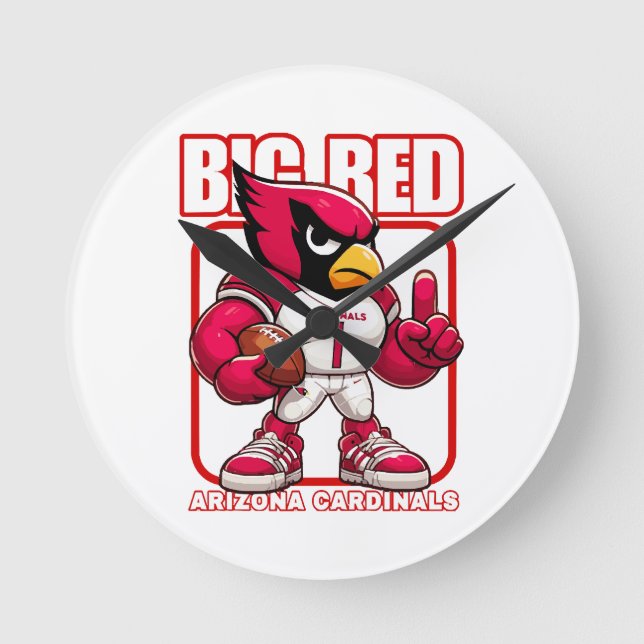 Big Red no 1 Round Clock (Front)