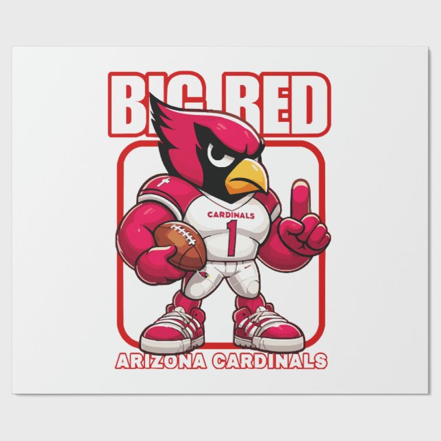 Big Red no 1 Wrapping Paper (Flat)