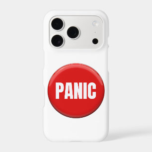 Big Red Panic Button Funny Joke Fear Stress