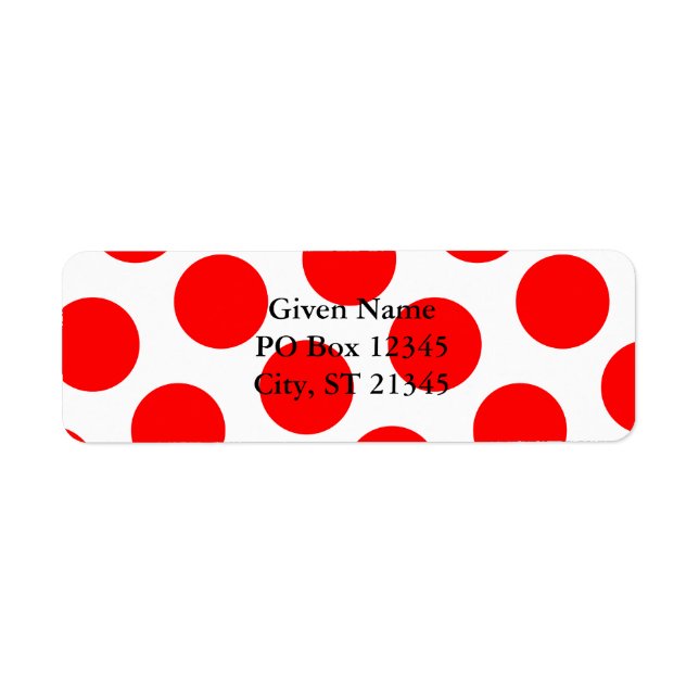 Big Red Polka Dot (Front)