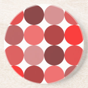 Big Red Polka Dots Coaster