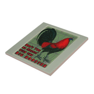 Big Red Rooster Tile