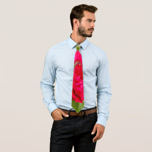 Big red roses in the garden    tie