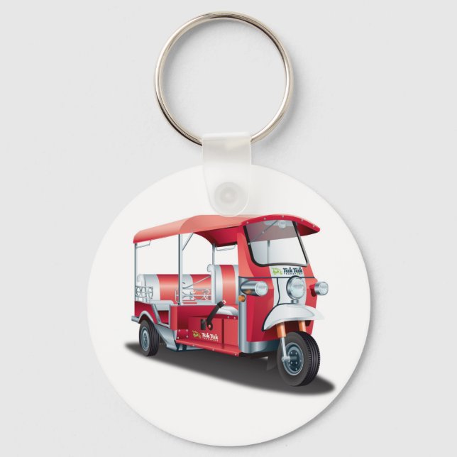 Big Red Tuk Tuk! Keychain (Front)