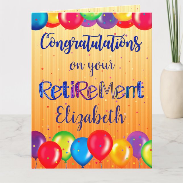 BIG Retirement Card (Front)