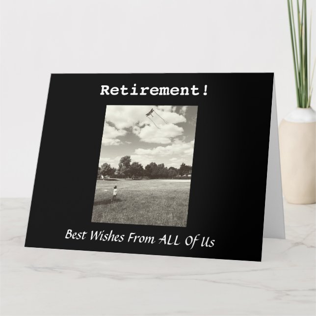 Big Retirement From All Of Us Inspiration Joyful Card (Front)
