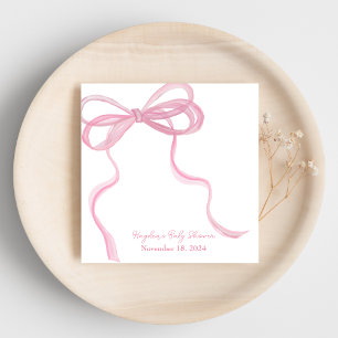 Big Ribbon Coquette Personalized Napkin