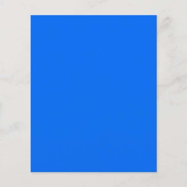 BIG RICH BRIGHT DEEP BLUE BACKGROUND WALLPAPER TEM FLYER (Front)