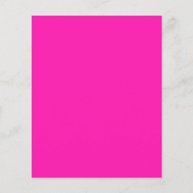 BIG RICH BRIGHT DEEP HOT PINK BACKGROUND WALLPAPER FLYER (Front)
