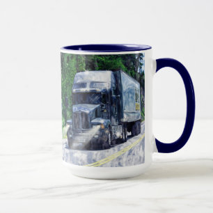 Big Rig Cargo Truck Drinking Mug