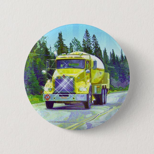 BIG RIG LORRIES & TRUCKS for Truck-lovers 2 Inch Round Button (Front)