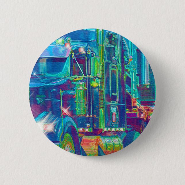 BIG RIG LORRIES & TRUCKS for Truck-lovers 2 Inch Round Button (Front)