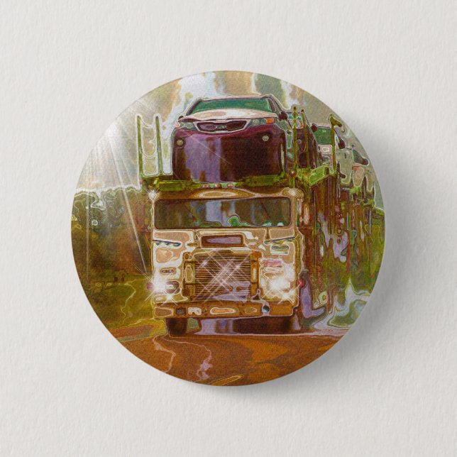BIG RIG LORRIES & TRUCKS for Truck-lovers 2 Inch Round Button (Front)