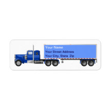 Big Rig Truck Address Labels