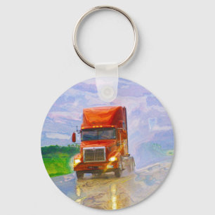 Big Rig Truck Drivers Truckin' Key-Chains Keychain