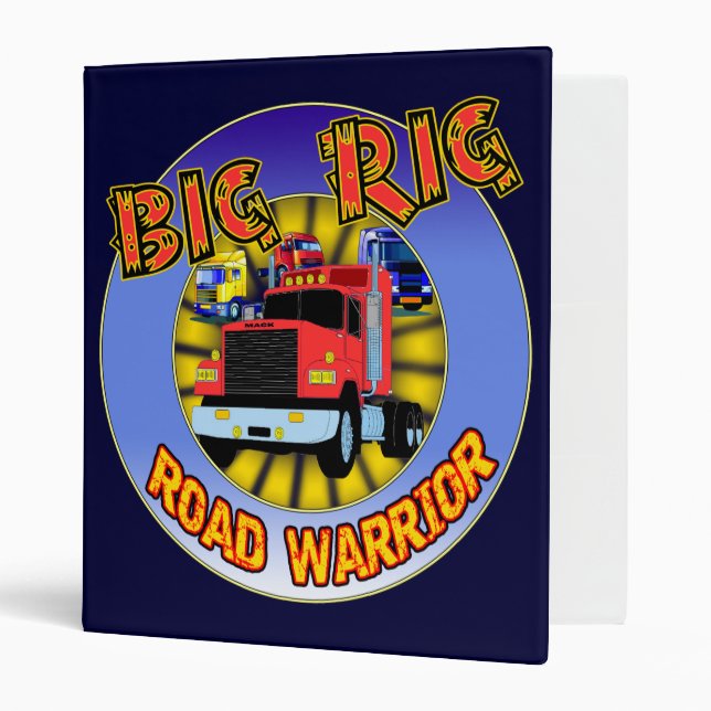 Big Rig Trucker Avery Binder (Front/Inside)