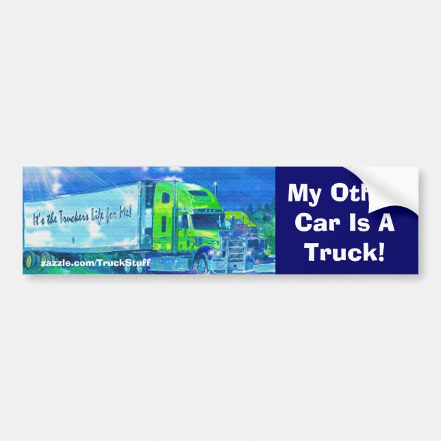 Big Rig Truckers Bumper Sticker Collection (Front)