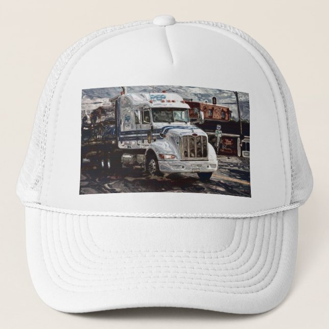 Big Rigs Heavy Transport Trucker's Hat (Front)