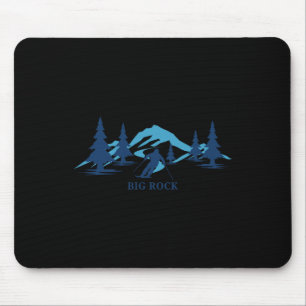 Big Rock Maine Ski Resort Skiing Skier  Mouse Pad