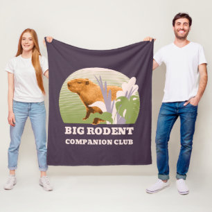 Big Rodent Companion Club Capybara Fleece Blanket