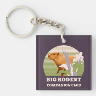 Big Rodent Companion Club Capybara Keychain