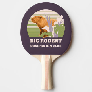 Big Rodent Companion Club Capybara Ping Pong Paddle