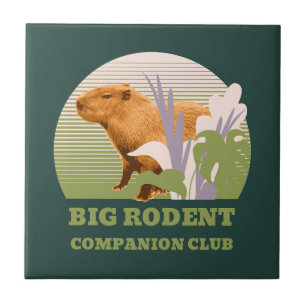 Big Rodent Companion Club Capybara Tile