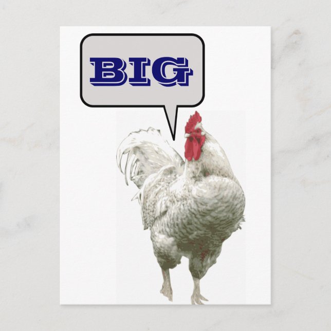 Big Rooster Postcard (Front)