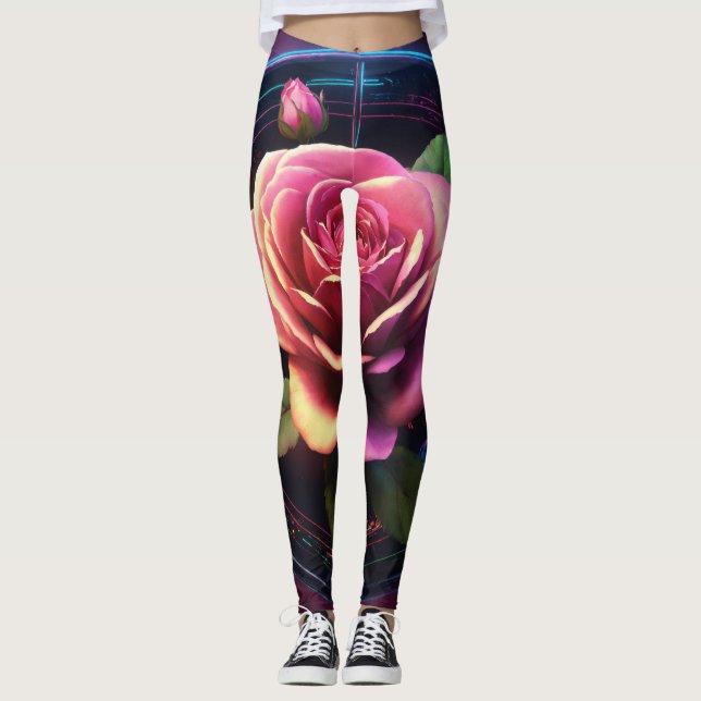 Big Rose Leggings (Front)