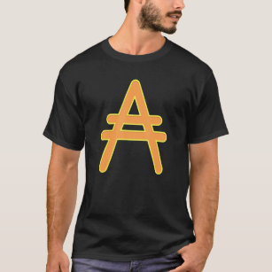 Big Rose Orange Cardano's Ada Symbol With Yellow S T-Shirt