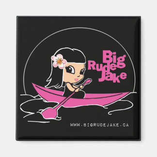 Big Rude Jake: Girl in the Pink Canoe Magnet