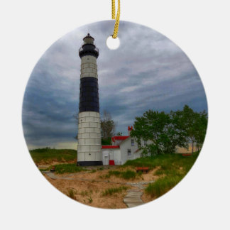 Big Sable Lighthouse Ceramic Ornament