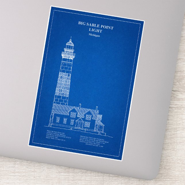 Big Sable Point Lighthouse - Michigan - AD (Big Sable Point Lighthouse - Michigan - AD. Sticker)