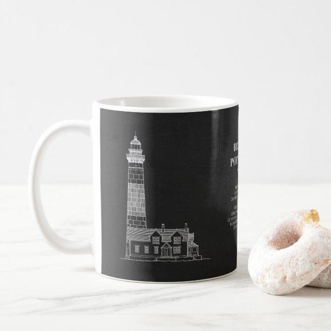 Big Sable Point Lighthouse - Michigan – PD Coffee Mug (With Donut)