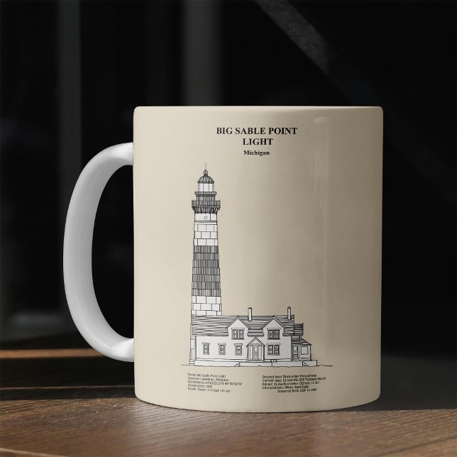 Big Sable Point Lighthouse - Michigan - SBD Coffee Mug (Creator Uploaded)