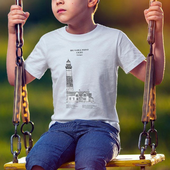 Big Sable Point Lighthouse - Michigan - SBD T-Shirt (Creator Uploaded)