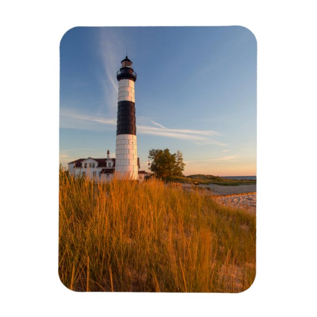 Big Sable Point Lighthouse On Lake Michigan 3 Magnet (Vertical)