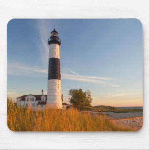 Big Sable Point Lighthouse On Lake Michigan 3 Mouse Pad