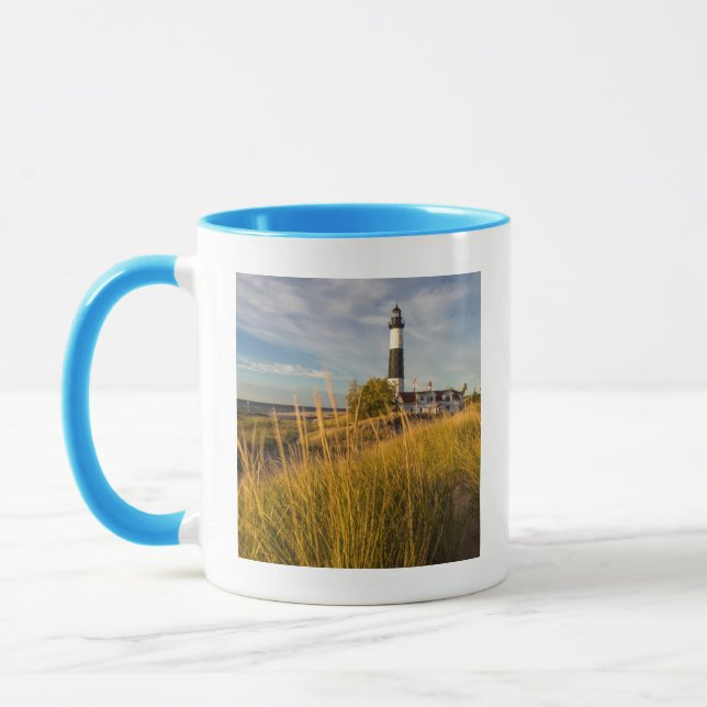 Big Sable Point Lighthouse On Lake Michigan Mug (Left)