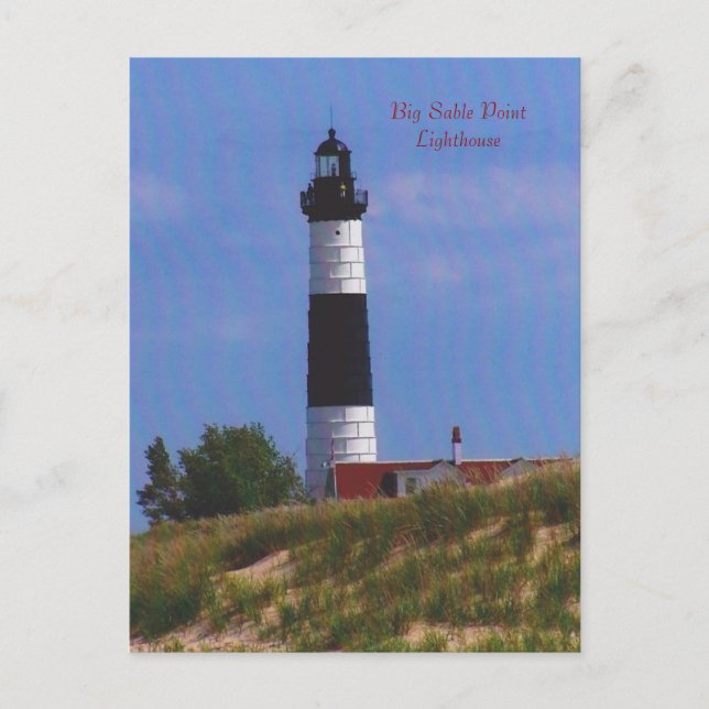Big Sable Point Lighthouse Postcard (Front)