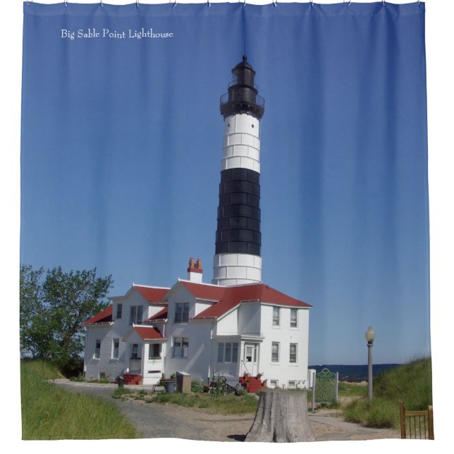 Big Sable Point Lighthouse shower curtain (Front)