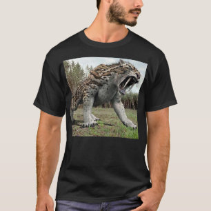 Big Sabre tooth tiger growling T-Shirt