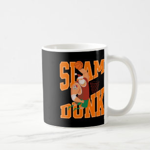 Big Santa Slam Dunk Basketball Christmas Coffee Mug