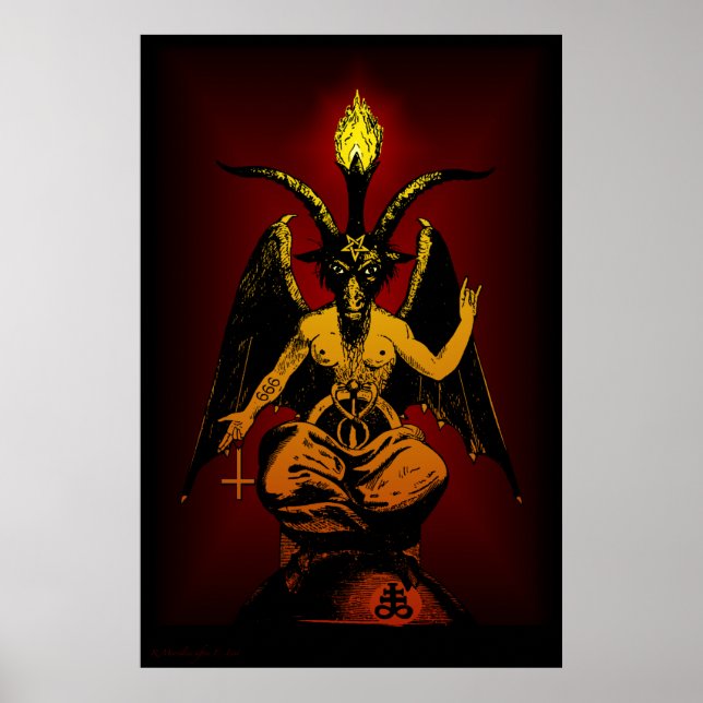BIG Satanic Chèvre 24x36 Poster d'art mural (Devant)