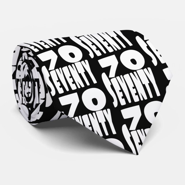 Big Seventy in Large Lettering BIG 70 Tie (Rolled)